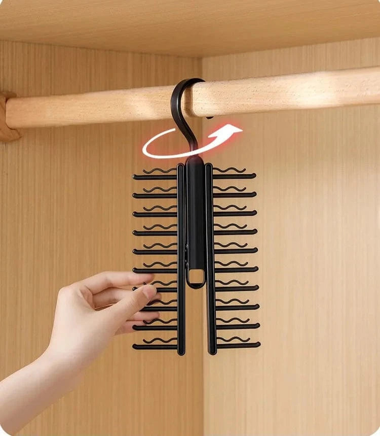 Cintre à Cravates Rotatif | Cintrélia Noir / 1 pièce