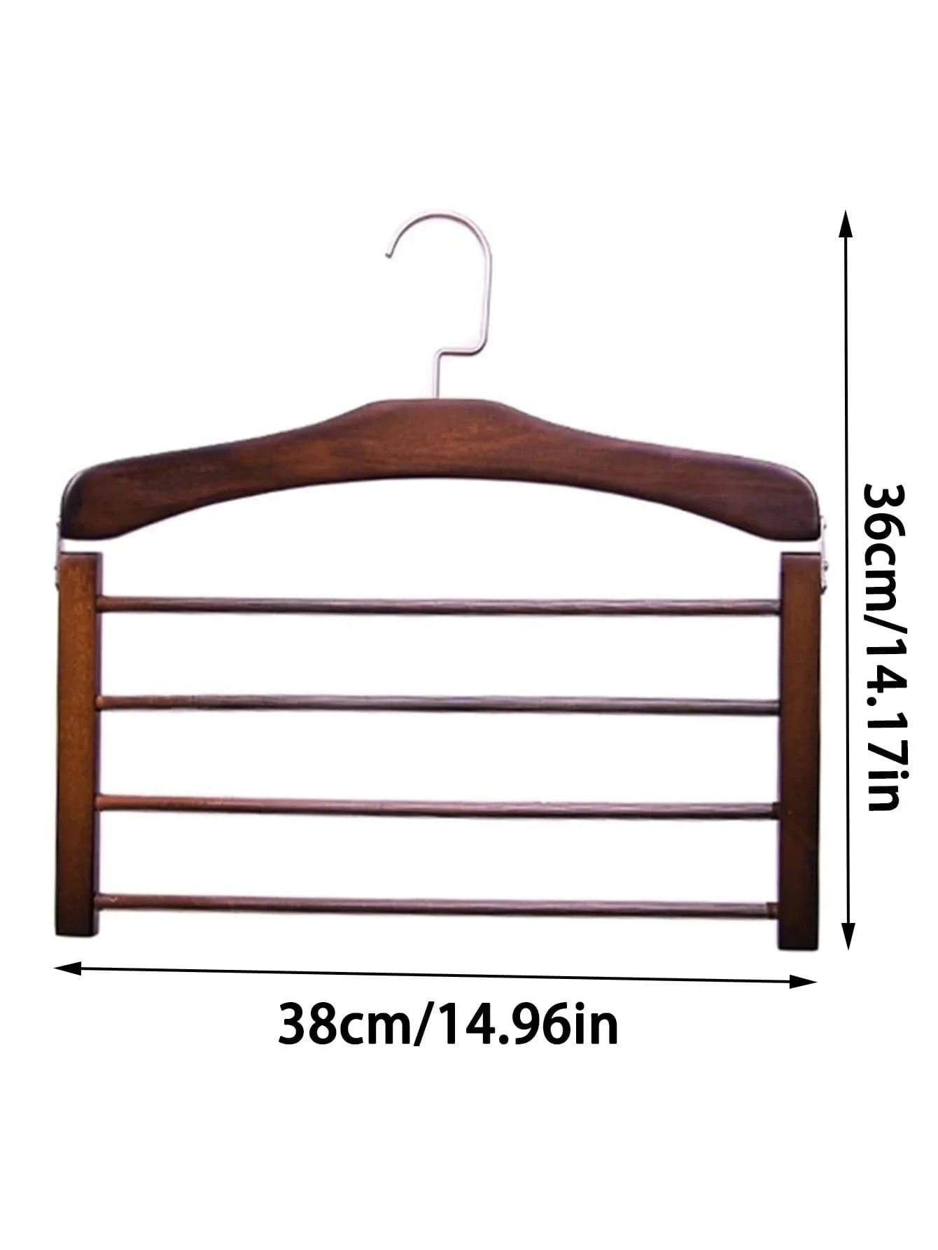 Cintre Bois Massif–Porte-Pantalons 4 Niveaux | Cintrélia Bois / 1 pièce