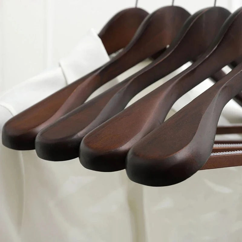 Cintre Bois Massif pour Manteaux et Vestes | Cintrélia Bois foncé / 1 pièce