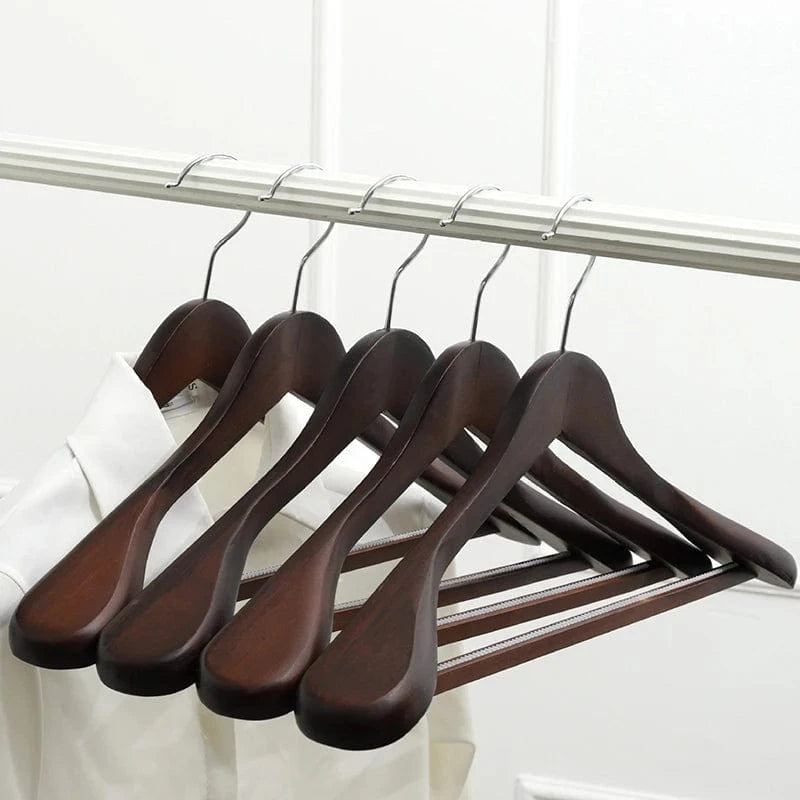 Cintre Bois Massif pour Manteaux et Vestes | Cintrélia Bois foncé / 1 pièce