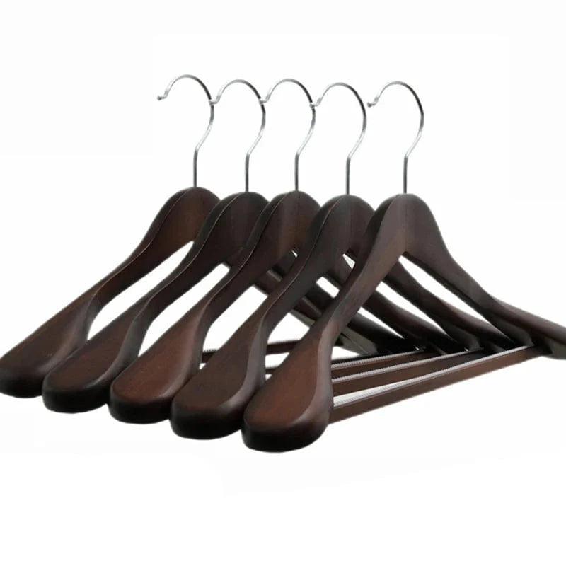 Cintre Bois Massif pour Manteaux et Vestes | Cintrélia Bois foncé / 1 pièce