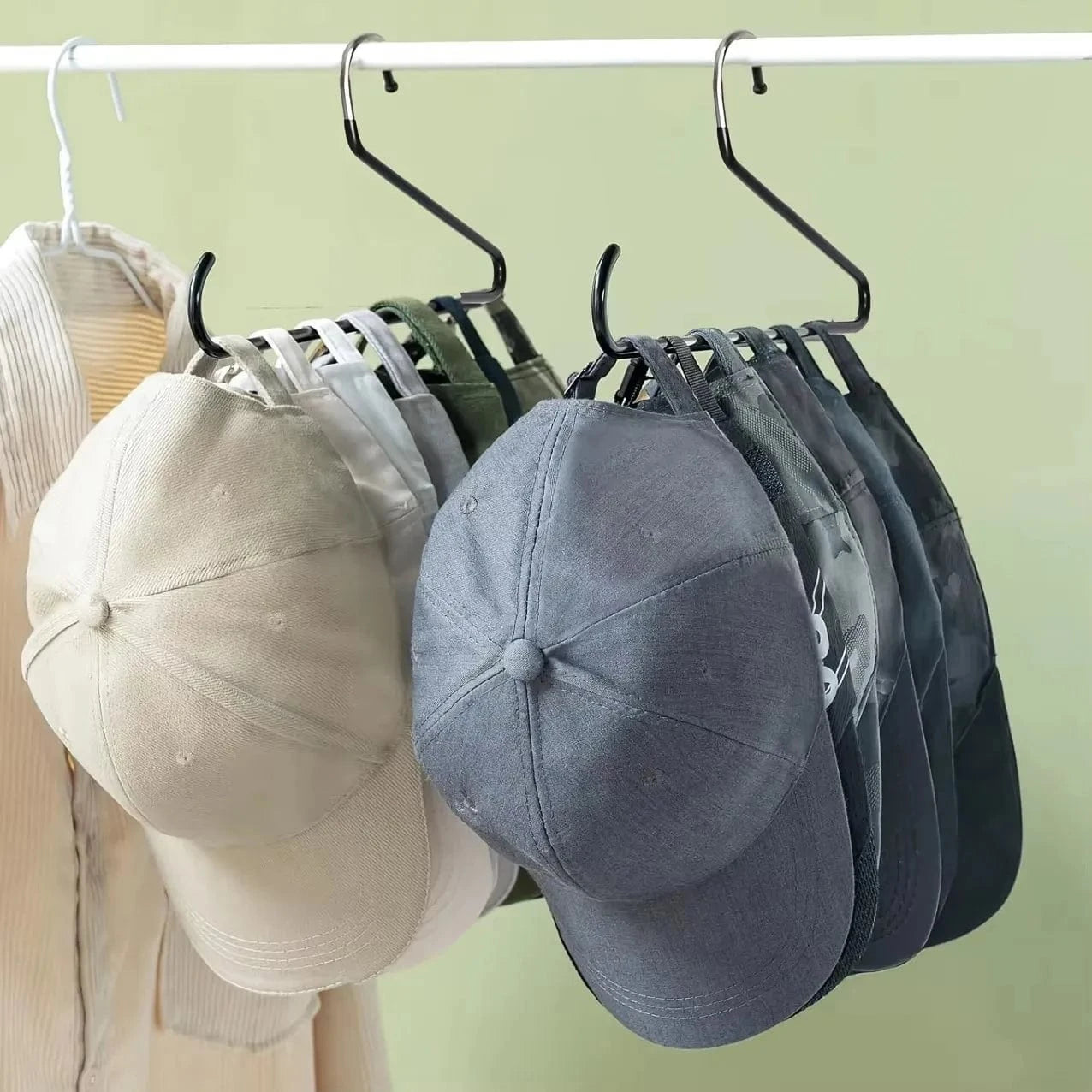 Cintre casquettes suspendu | Cintrélia Noir / 2 pièces