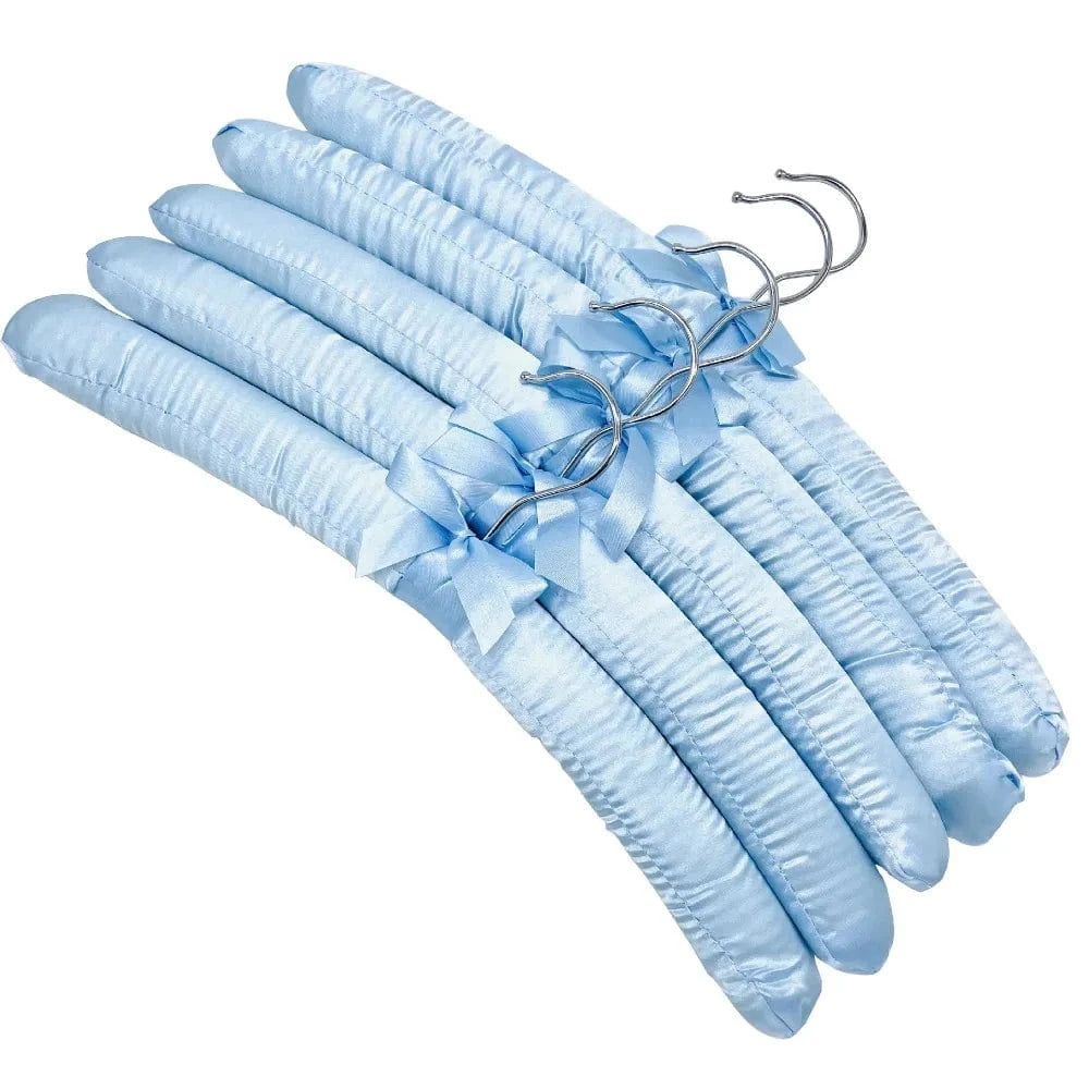 Cintre en Satin pour Vêtements Délicats | Cintrélia Bleu / Lot de 5