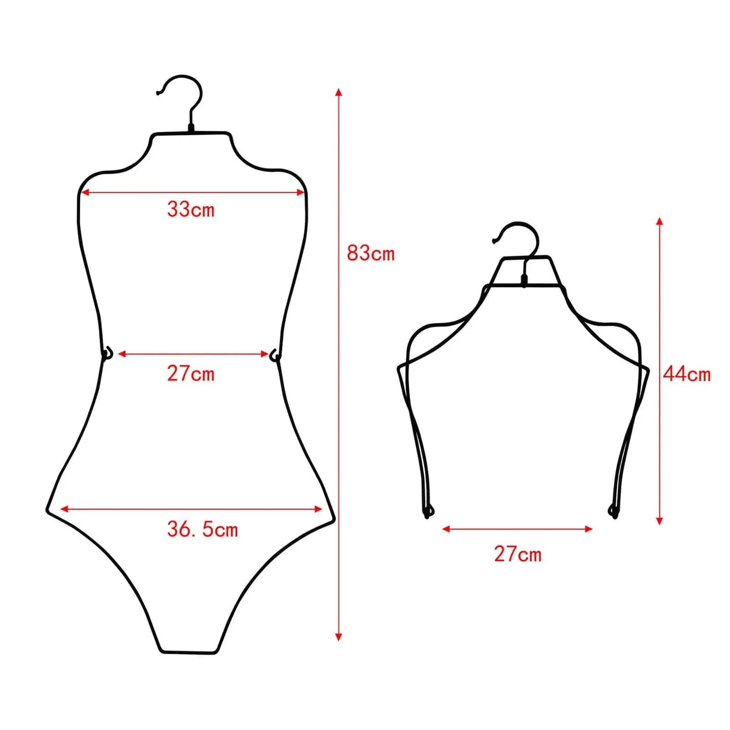 Cintre pour maillot de bain | Cintrélia Noir B