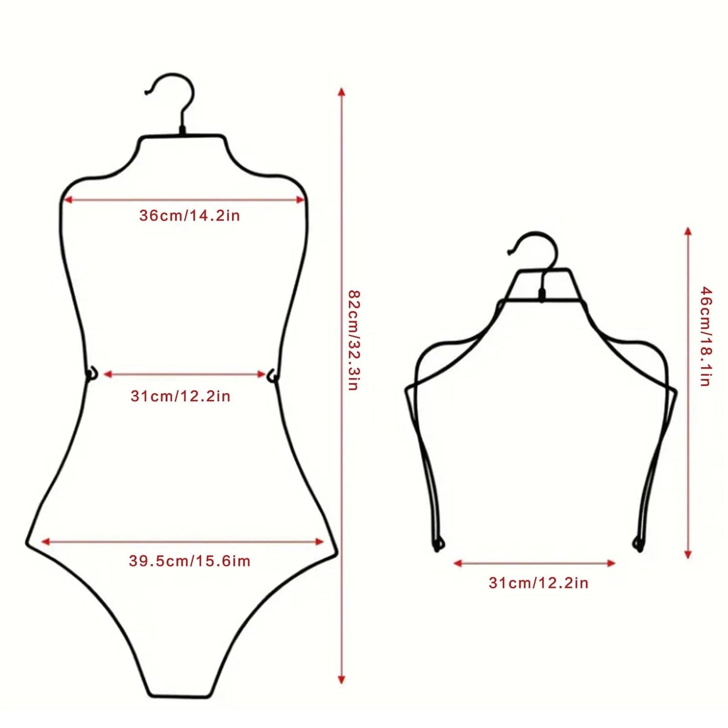 Cintre pour maillot de bain | Cintrélia Noir E