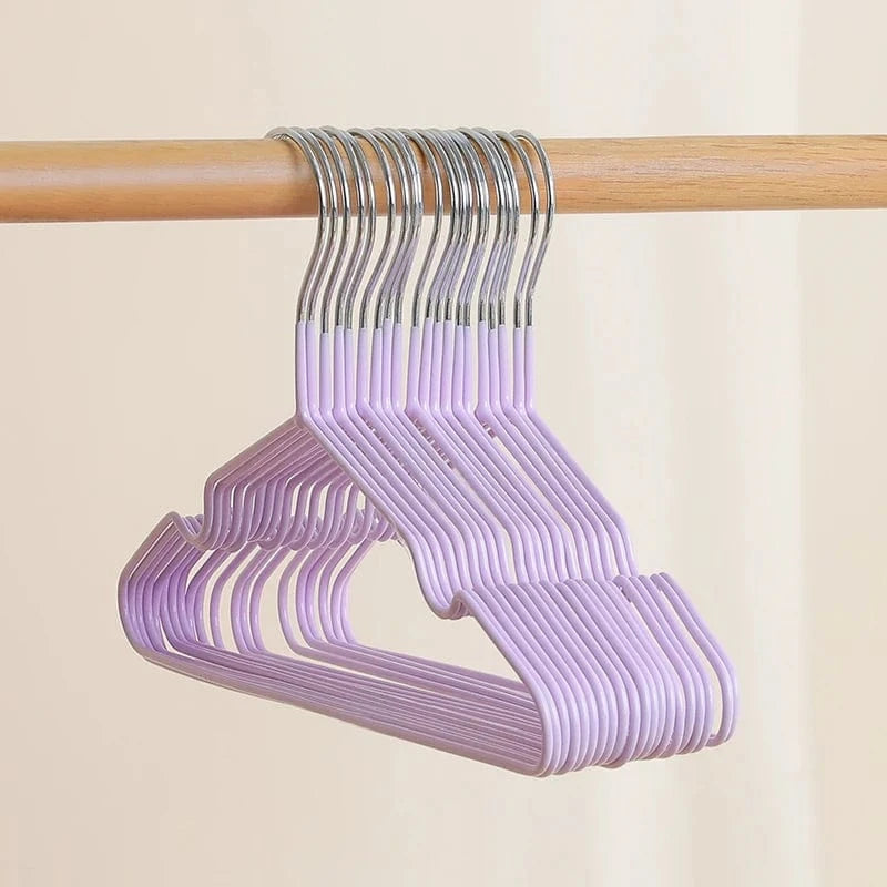 Cintres Bébé Antiglisse – Lot de 10 | Cintrélia Violet / Lot de 10