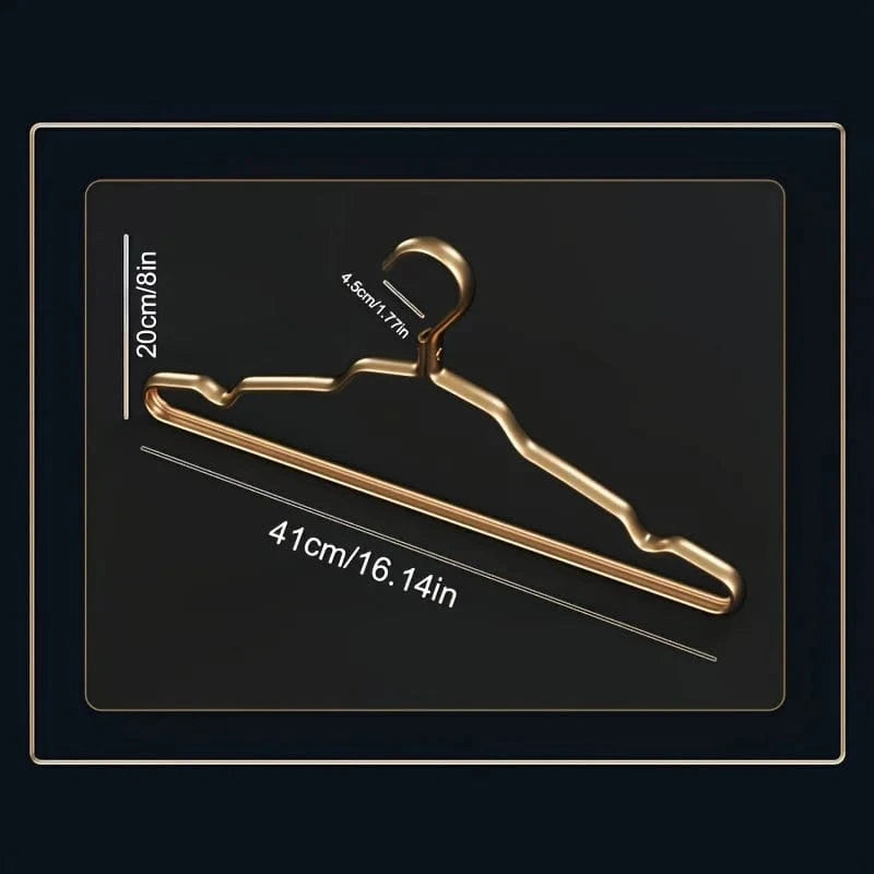 Cintres Dorés en Alliage d'Aluminium | Cintrélia Doré / Lot de 5