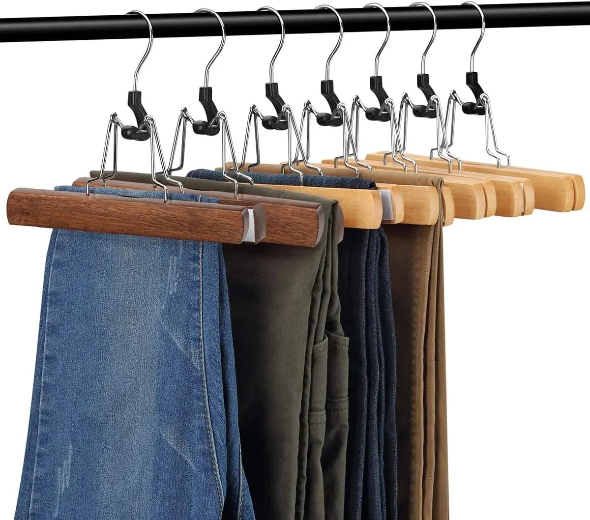 Cintres en Bois pour Pantalons et Jupes | Cintrélia