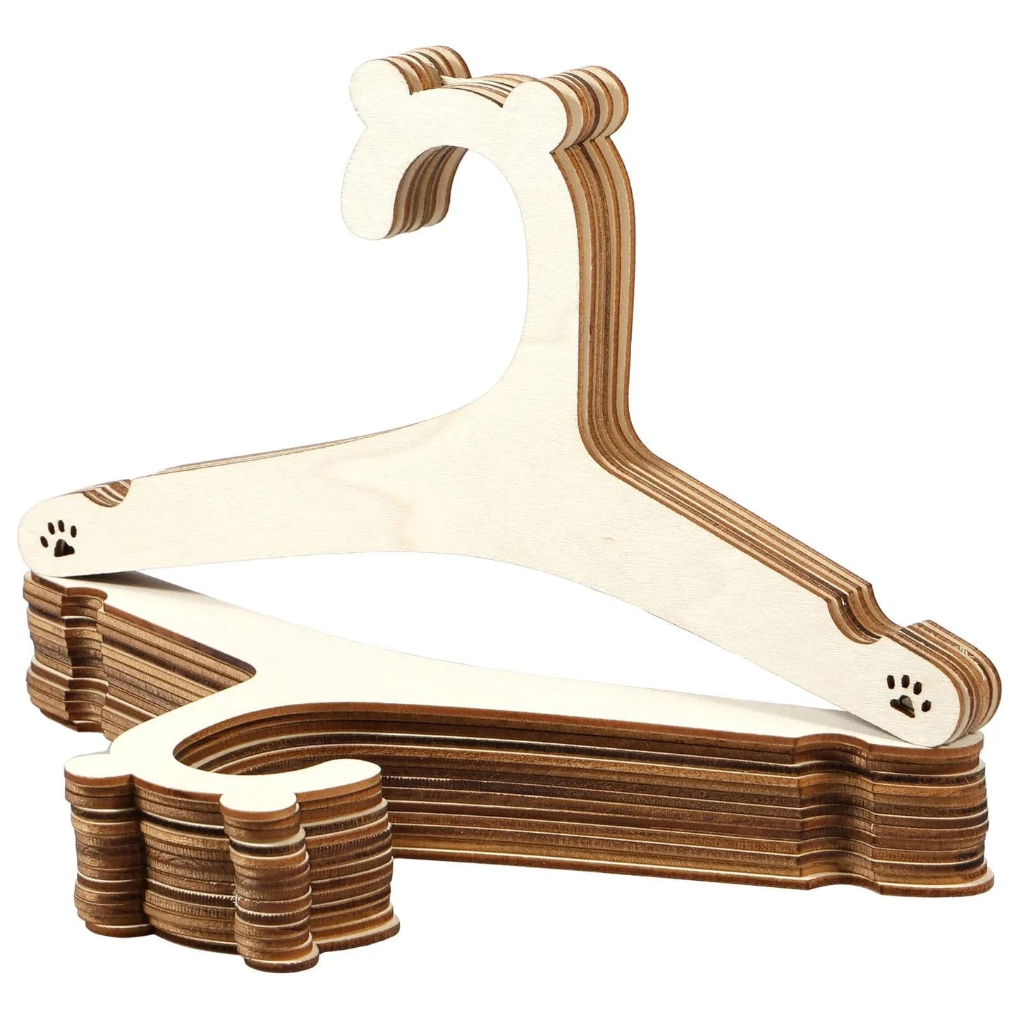 Lot de 20 Cintres en Bois pour Bébé | Cintrélia Ourson / Lot de 20