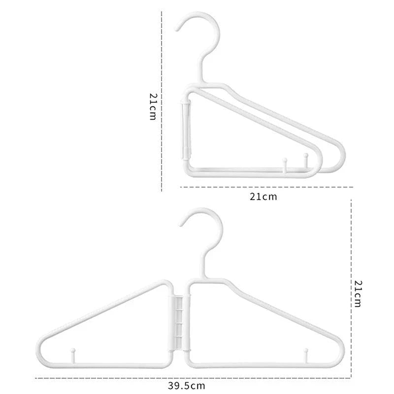 Lot de 5 Cintres Pliants | Cintrélia Blanc / Lot de 5