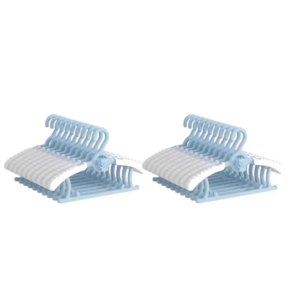 Lot de Cintres Bébé & Enfant – Fille ou Garçon | Cintrélia Bleu / Lot de 20