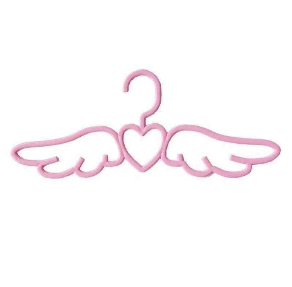 Lot de Cintres Enfants Ailes d’Ange | Cintrélia Rose / Lot de 10