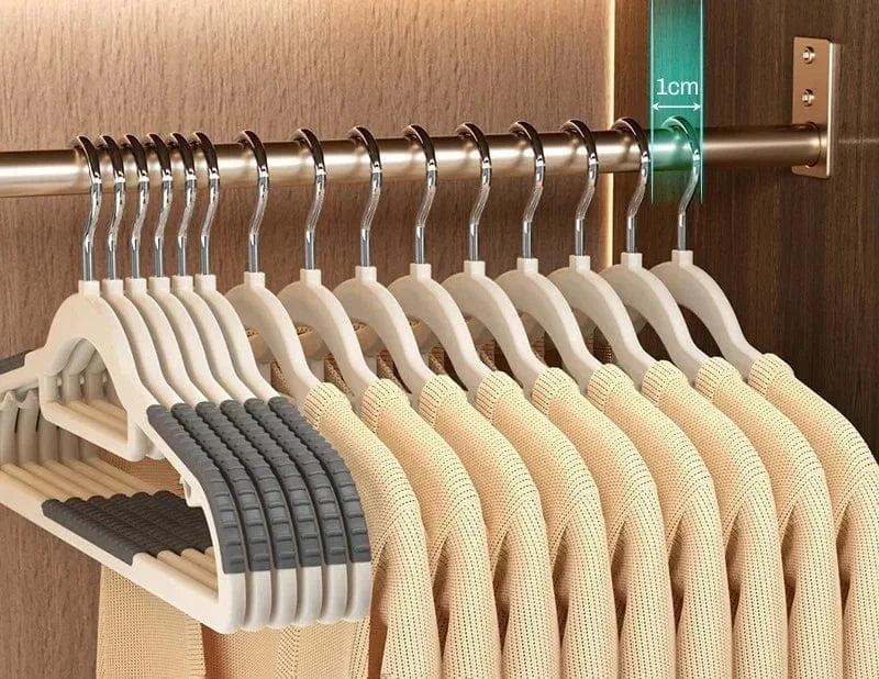 10PCS Anti Slip Hanger Household Clothes Hanger Plastic Non Marking and Anti Slip Hanger Clothing Rack Drying Rack for Clothes | Cintrélia