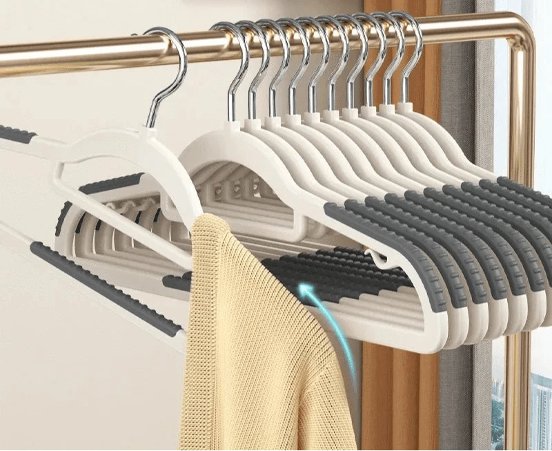 10PCS Anti Slip Hanger Household Clothes Hanger Plastic Non Marking and Anti Slip Hanger Clothing Rack Drying Rack for Clothes | Cintrélia