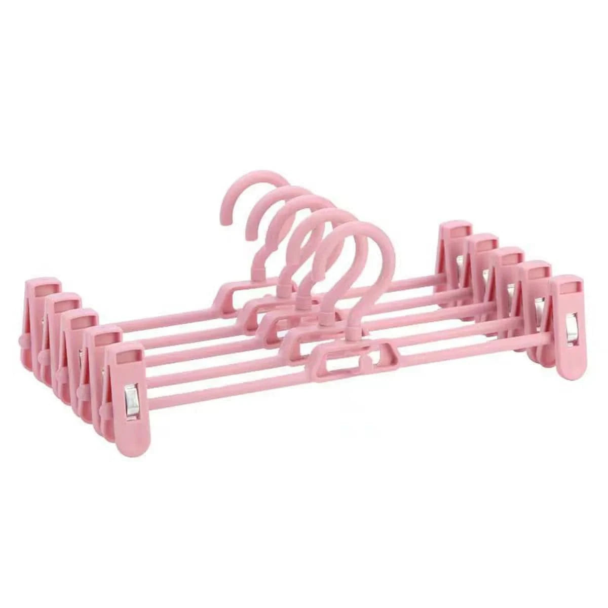 cintre à jupe et pantalon - lot de 5 | Cintrélia Rose / Lot de 5
