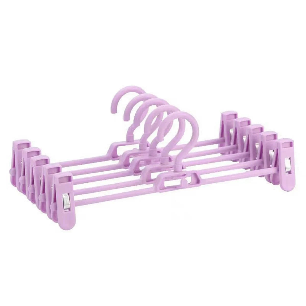 cintre à jupe et pantalon - lot de 5 | Cintrélia Violet / Lot de 5