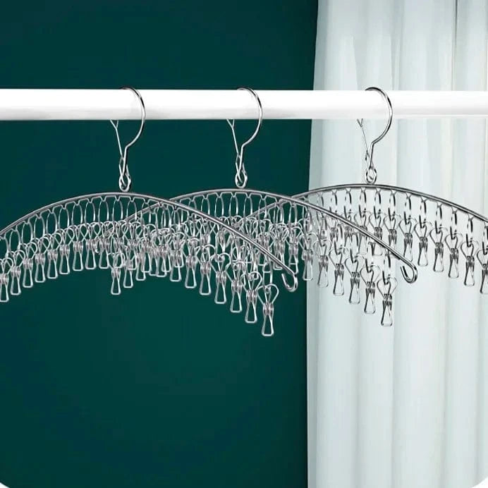 Cintre a linge en Acier Inoxydable Pinces | Cintrélia