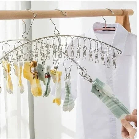 Cintre a linge en Acier Inoxydable Pinces | Cintrélia