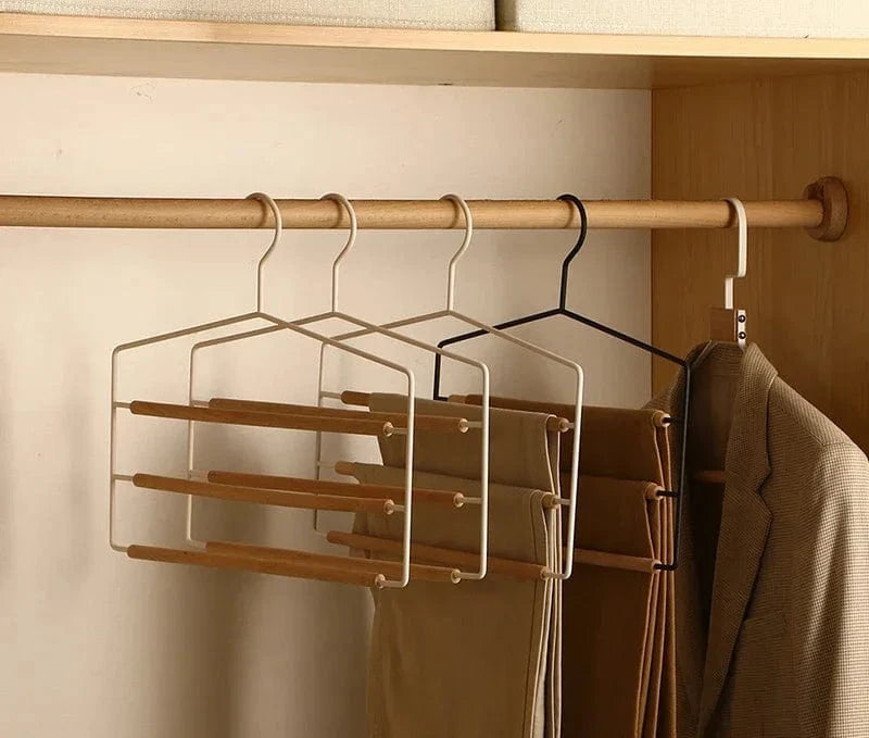 Cintre à Pantalons en Bois – 3 Niveaux | Cintrélia