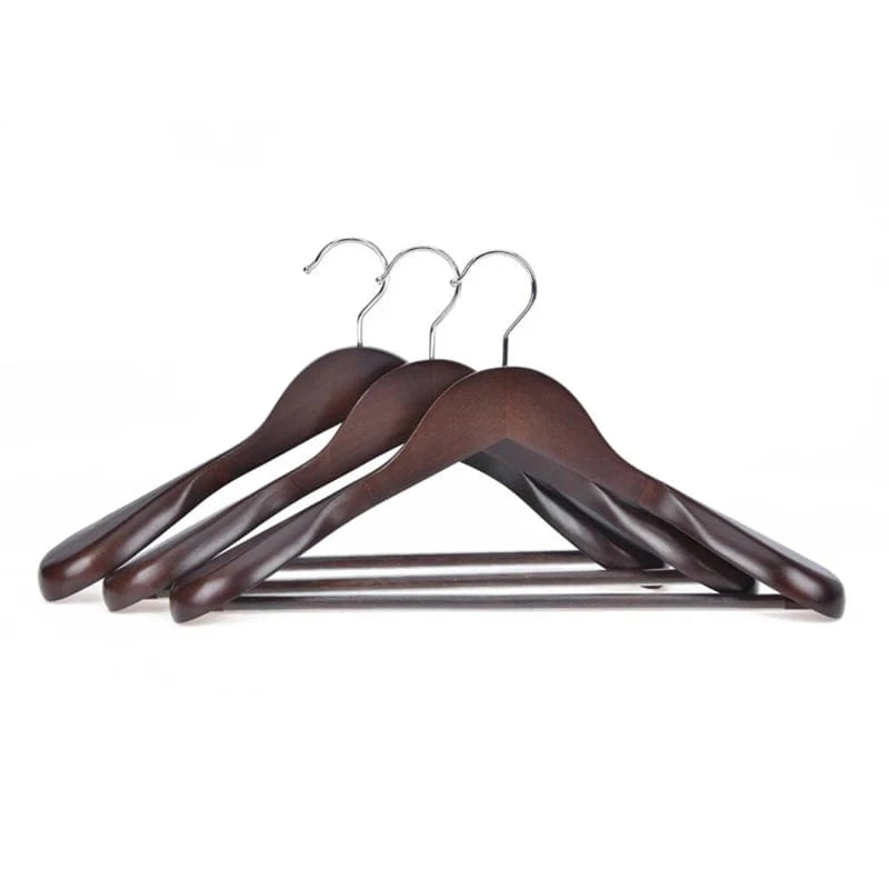 Cintre Bois Massif pour Manteaux et Vestes | Cintrélia Bois foncé / 1 pièce