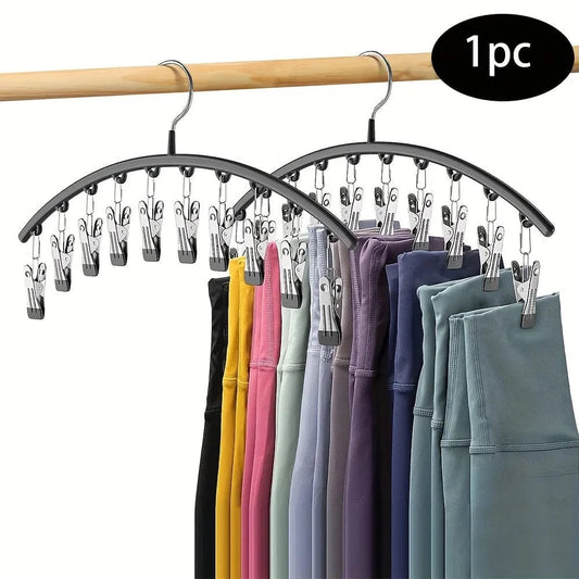 Cintre de Rangement avec 10 Pinces | Cintrélia Gris / 1 pièce