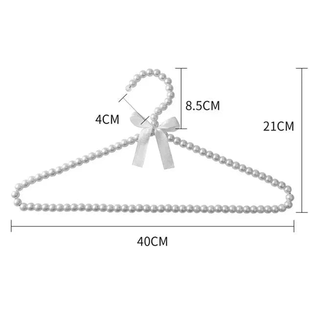 Cintre en Perle Décoratif – Élégance pour robes | Cintrélia Ivoire / 5pcs