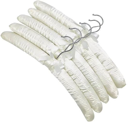 Cintre en Satin pour Vêtements Délicats | Cintrélia Blanc / Lot de 5
