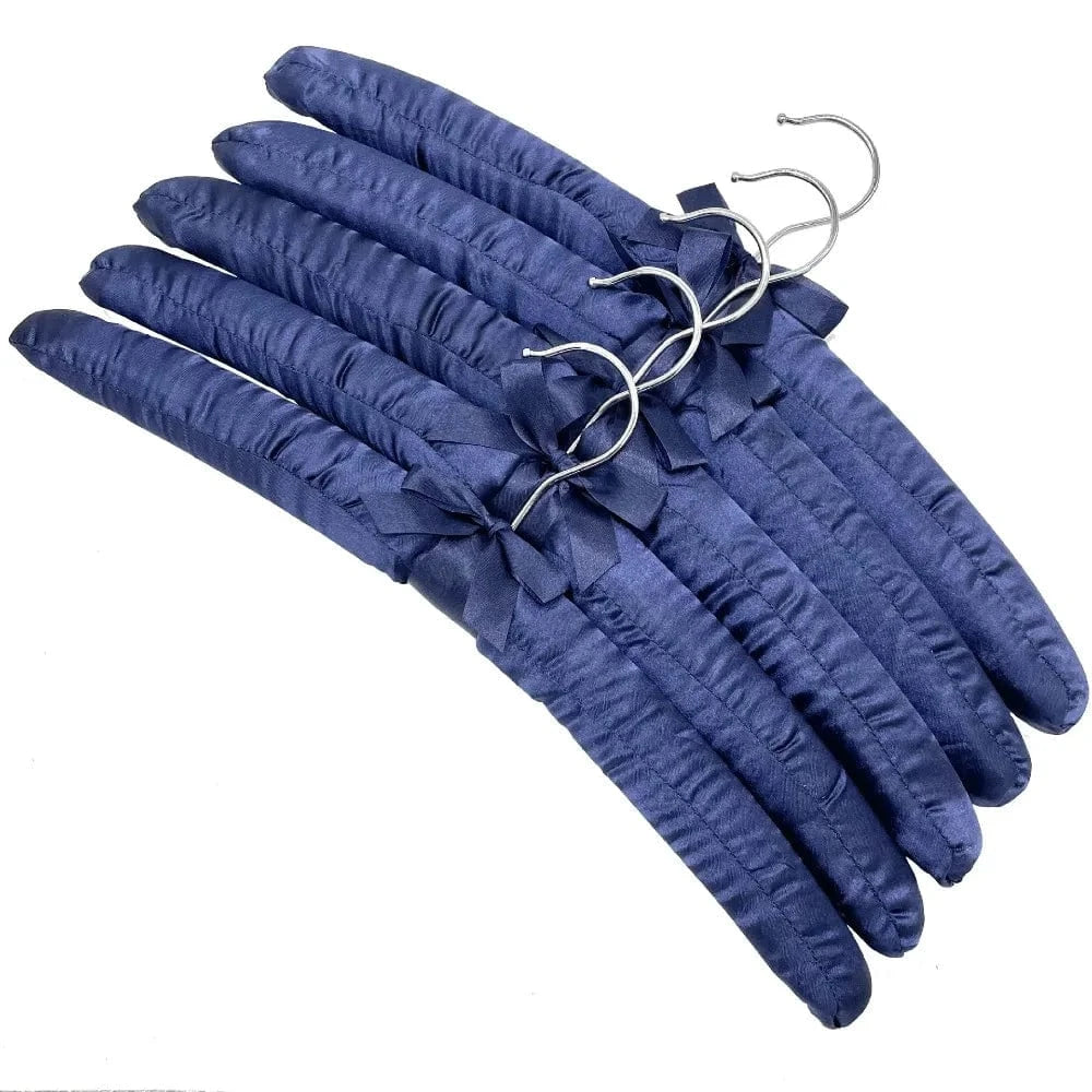 Cintre en Satin pour Vêtements Délicats | Cintrélia Bleu marine / Lot de 5