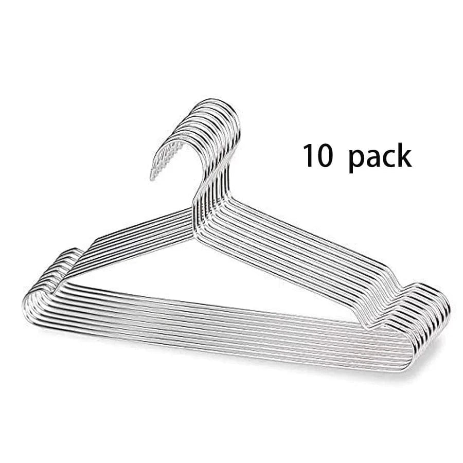 Cintre Métallique en Acier Inoxydable | Cintrélia Argent / Lot de 10