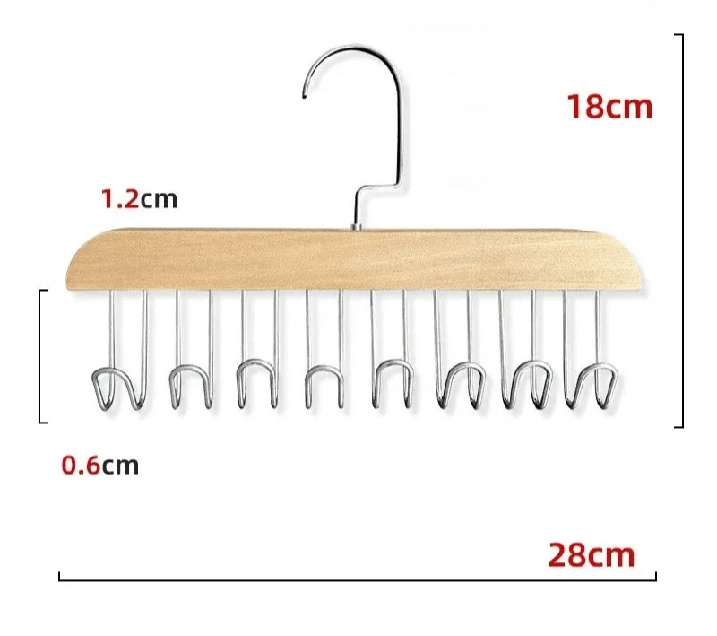 Cintre Multifonction Durable  | Cintrélia 1 pièce / Bois clair