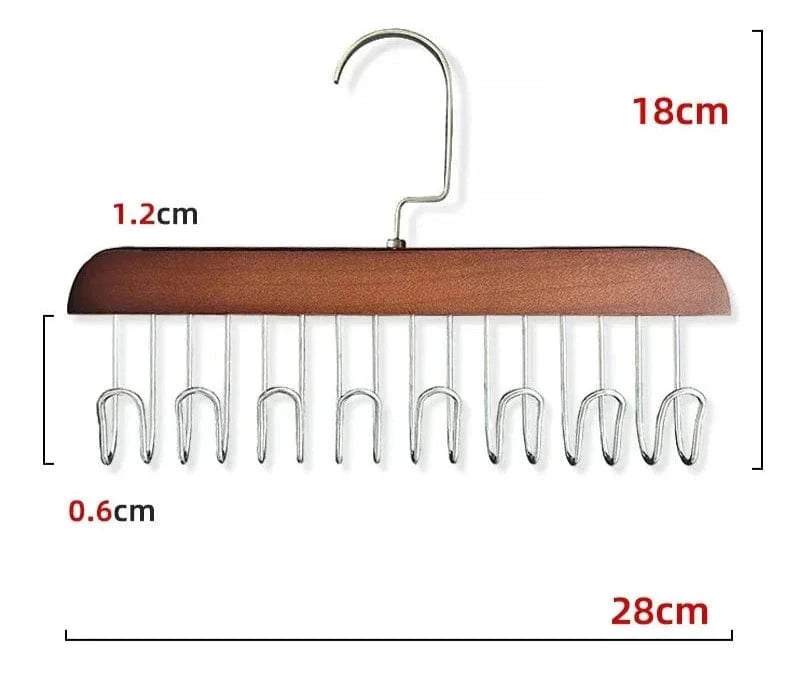 Cintre Multifonction Durable  | Cintrélia 1 pièce / bois foncé