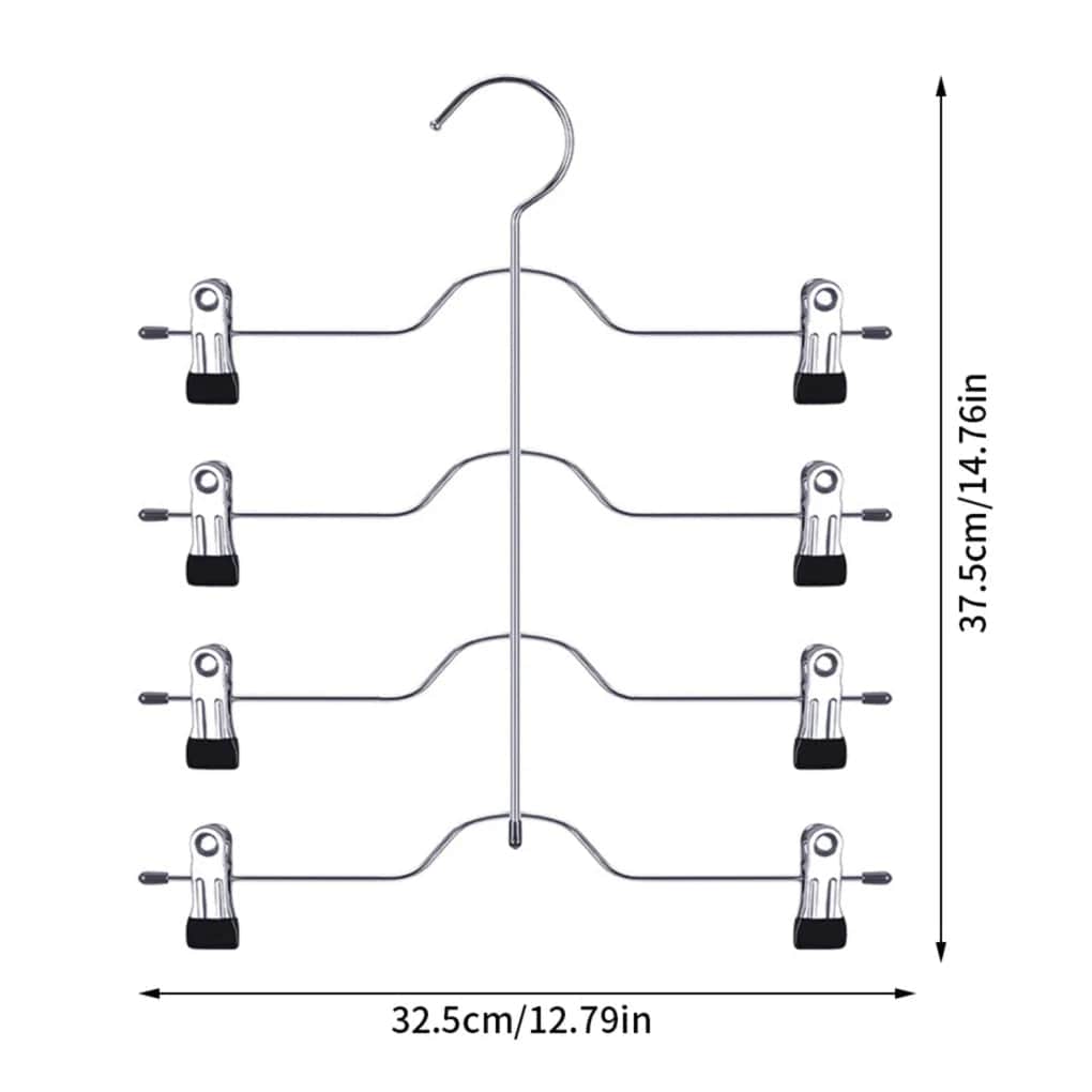Cintre Pantalon 4 Niveaux | Cintrélia Argenté / 1 pièce