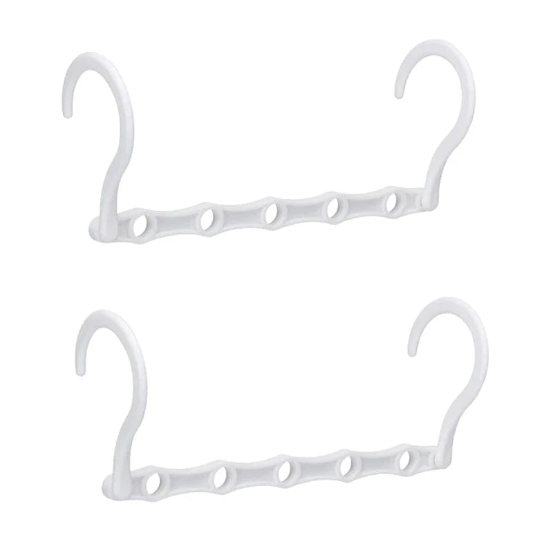 Cintre Pliant 5 en 1 – Crochet Multifonction | Cintrélia Lot de 2/Blanc