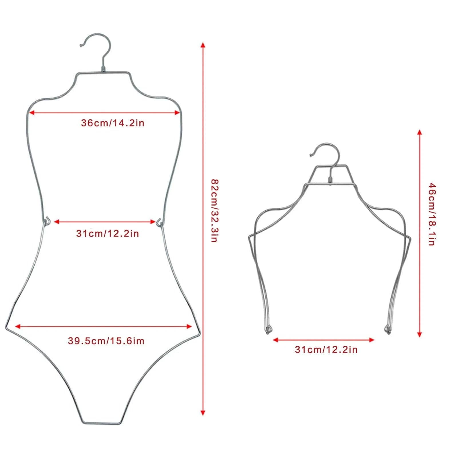 Cintre pour maillot de bain | Cintrélia Argenté E