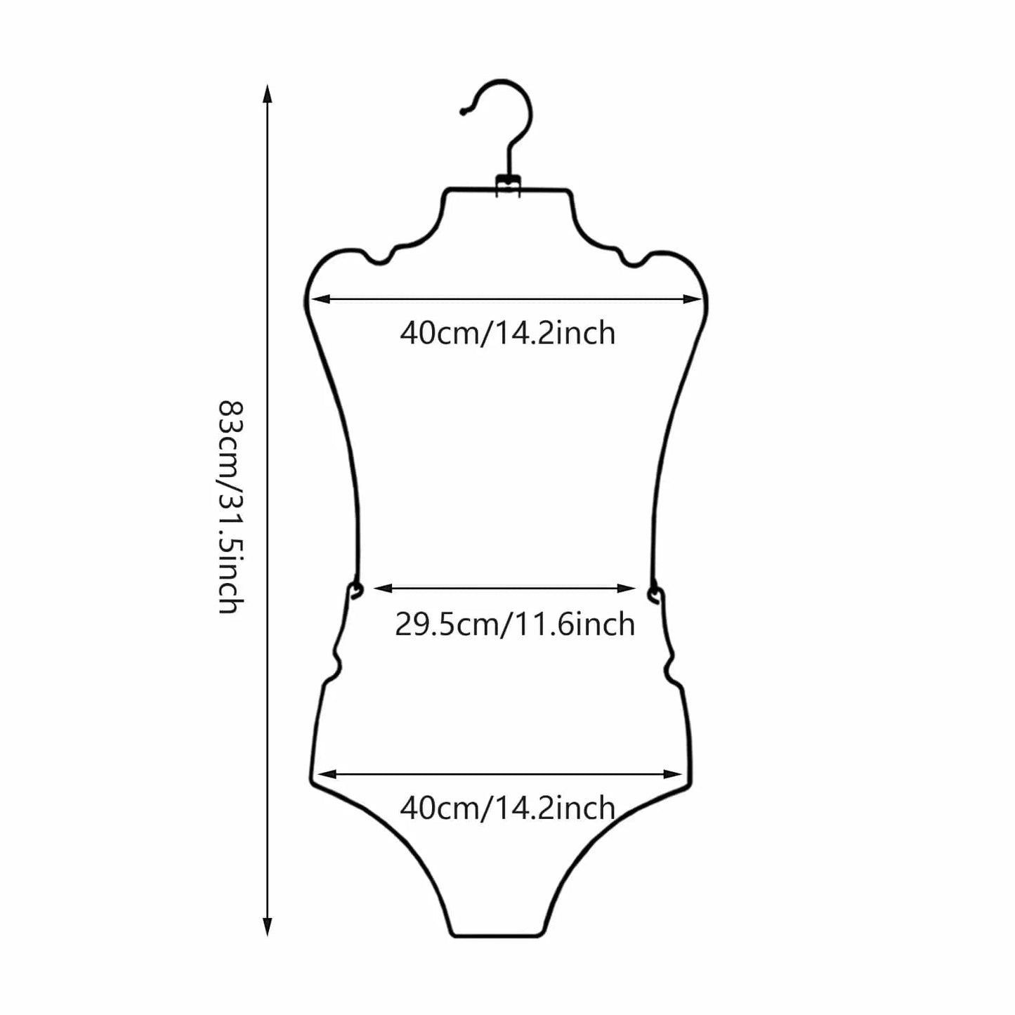 Cintre pour maillot de bain | Cintrélia Noir C