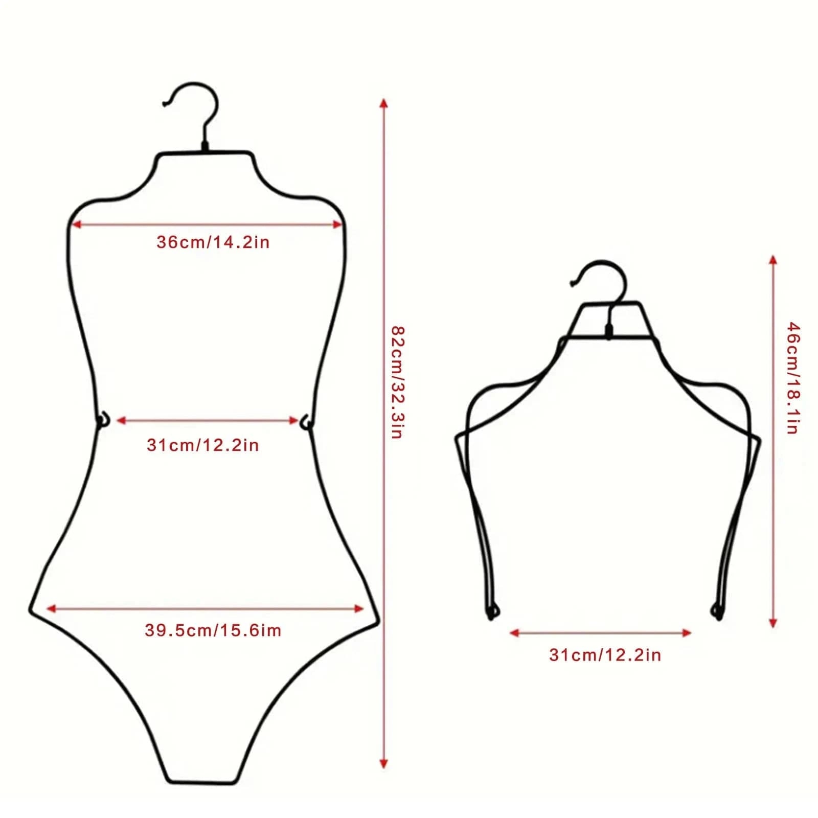 Cintre pour maillot de bain | Cintrélia Noir E