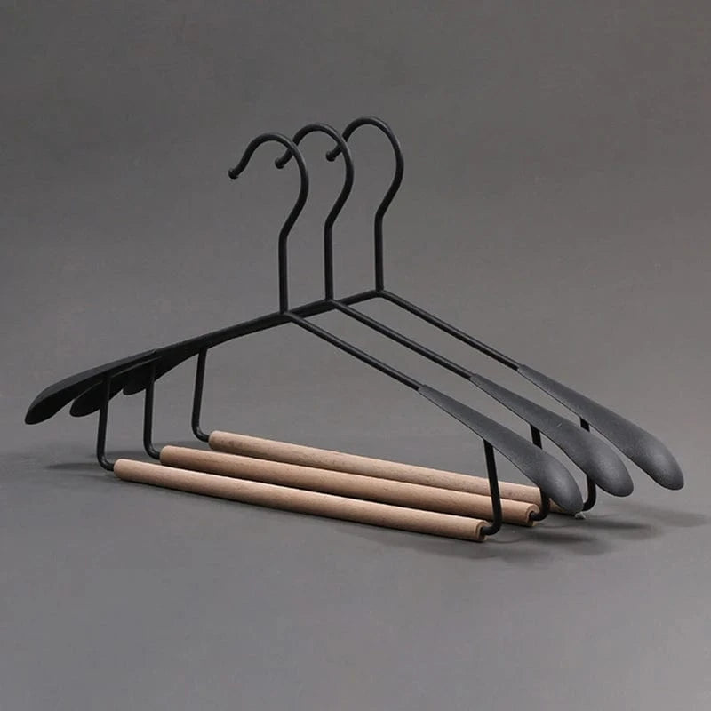 Cintres Antiglisse en Bois Rétro – Pack de 3 pour Penderie | Cintrélia