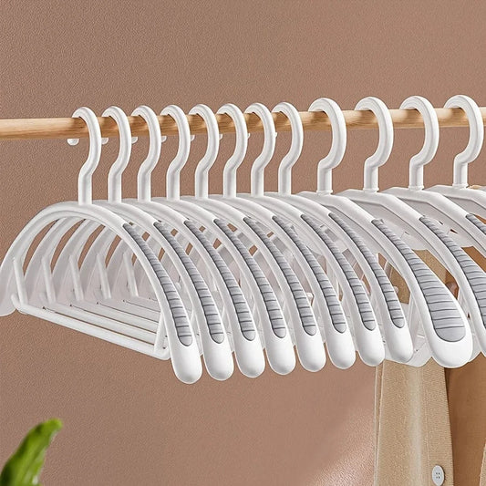 Cintres Antiglisse en Plastique Robuste | Cintrélia Blanc / Lot de 10