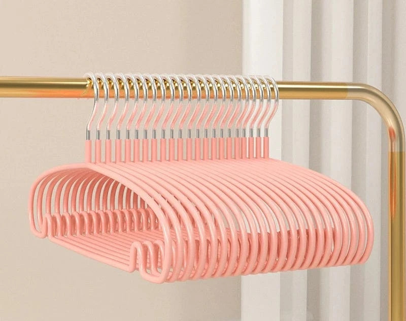 Cintres Design Antiglisse | Cintrélia Lot de 10 / Rose