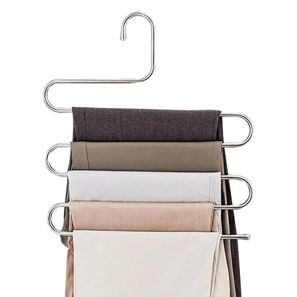 Cintres en forme de S pour pantalons – | Cintrélia Argenté / 1 pièce