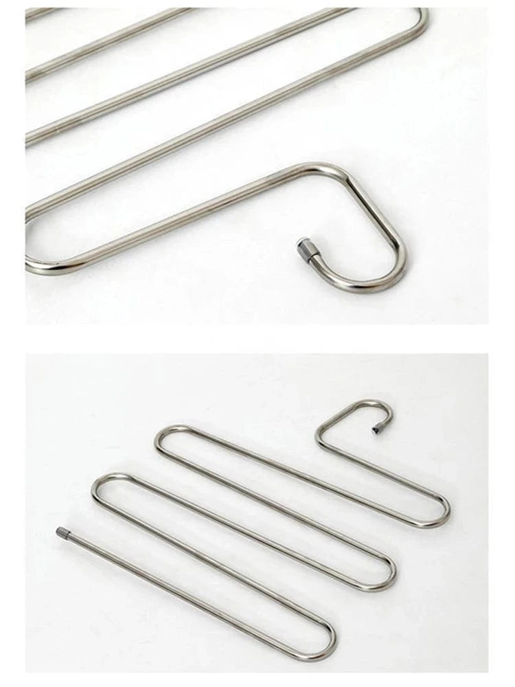 Cintres en forme de S pour pantalons – | Cintrélia Argenté / 1 pièce