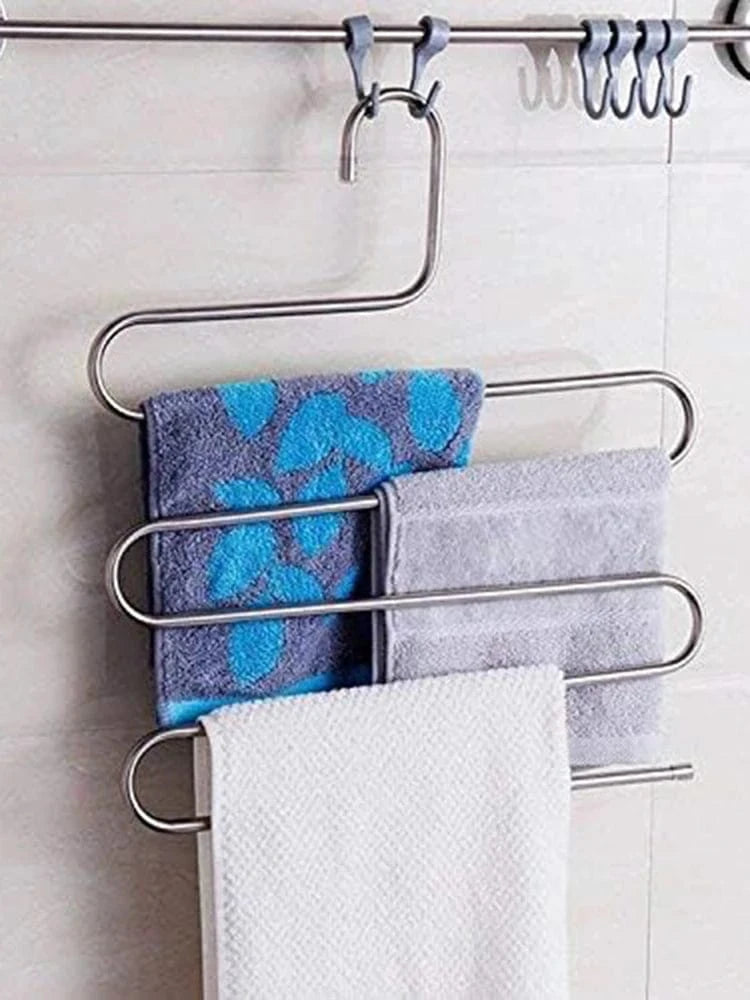 Cintres en forme de S pour pantalons – | Cintrélia Argenté / 1 pièce