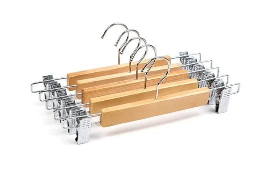 Cintres pour Jupes et Pantalons en Bois | Cintrélia Lot de 5 / L 33 cm
