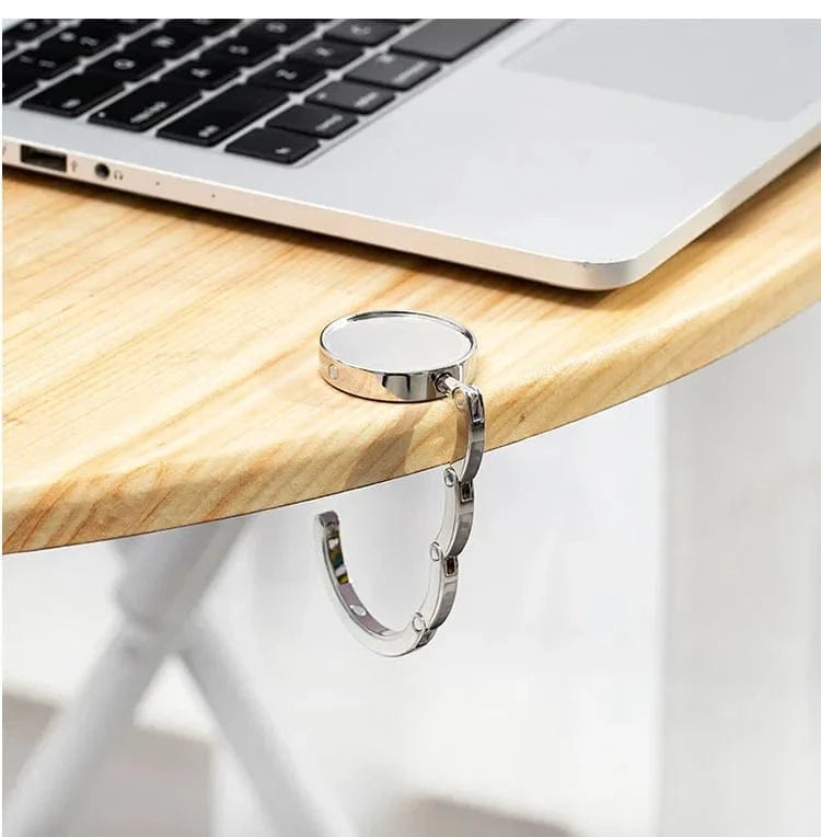 Crochet de Sac Pliable Portable | Cintrélia Argenté / 1 pièce