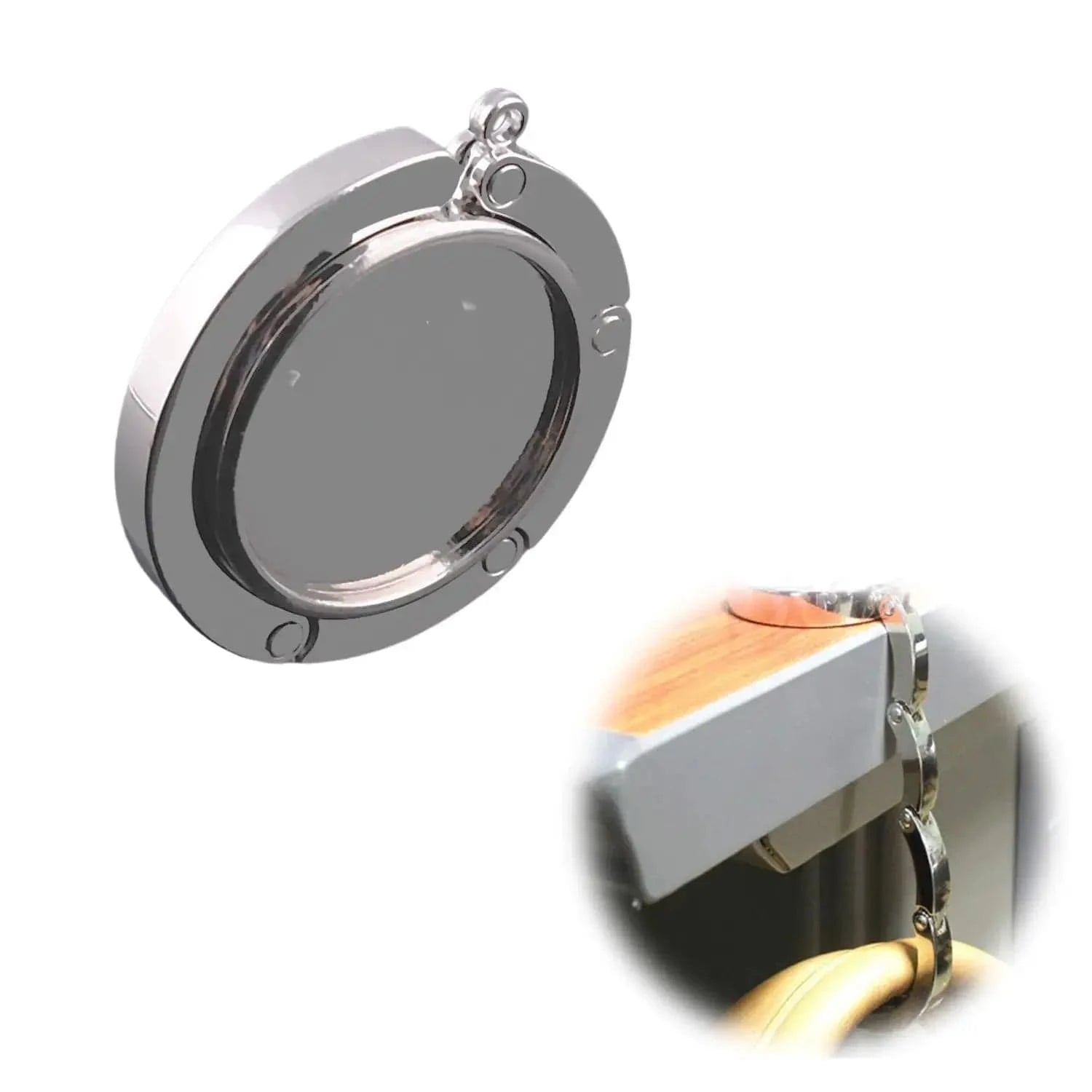 Crochet de Sac Pliable Portable | Cintrélia Argenté / 1 pièce