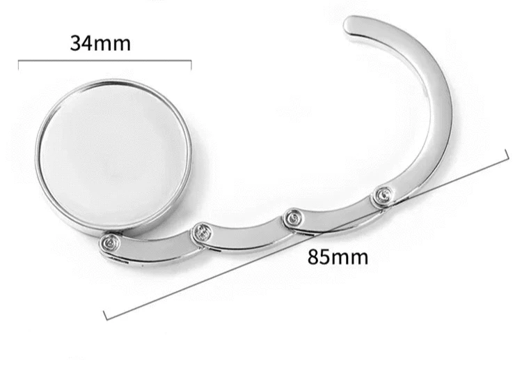 Crochet de Sac Pliable Portable | Cintrélia Argenté / 1 pièce