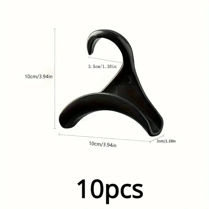 Crochets de Suspension Multiples | Cintrélia Lot de 10 / Noir