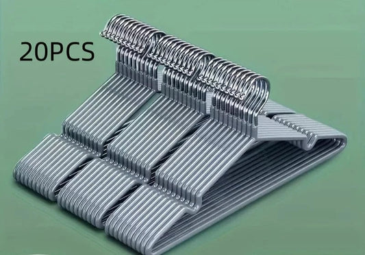 Lot de 20 Cintres Solides Antidérapants | Cintrélia Lot de 20 / Gris