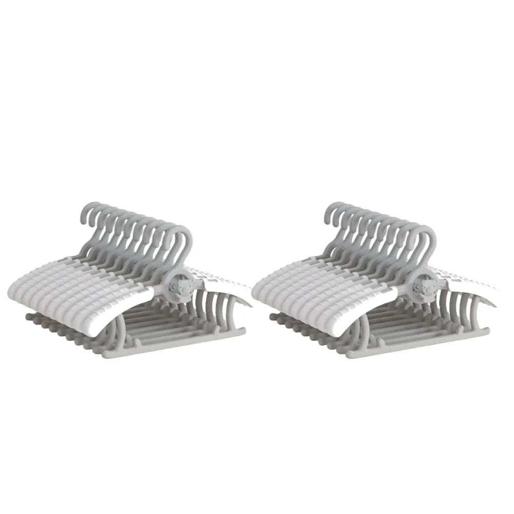 Lot de Cintres Bébé & Enfant – Fille ou Garçon | Cintrélia Gris / Lot de 20