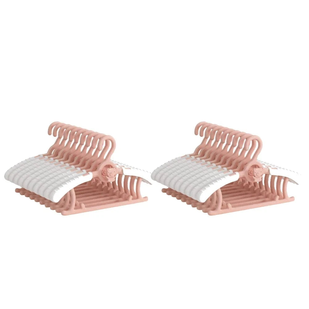 Lot de Cintres Bébé & Enfant – Fille ou Garçon | Cintrélia Rose / Lot de 20